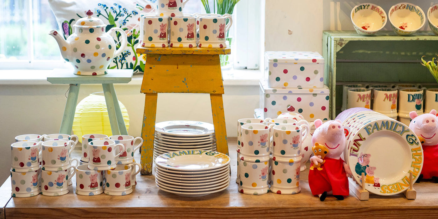 Peppa Pig Mugs Plates Bowls Pottery Emma Bridgewater UK peppa-pig-mugs-plates-bowls-pottery-emma-bridgewater-uk