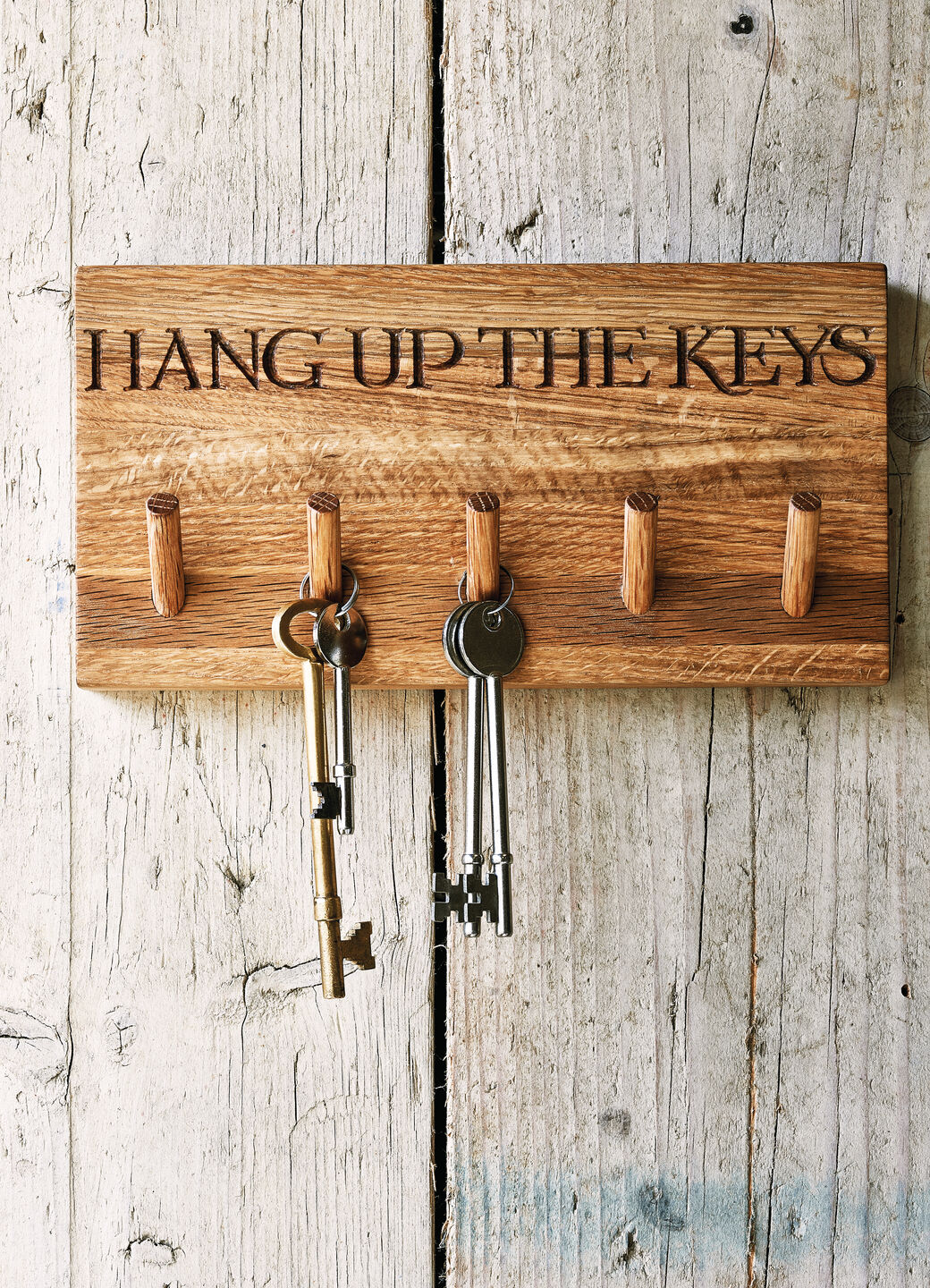 Black Toast Wooden Key Hook