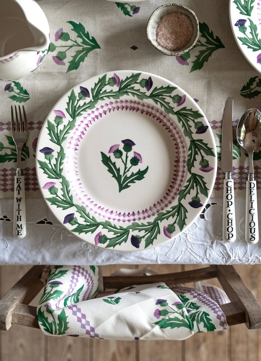 Thistle Large Dinner Plate, 10.5 Inch