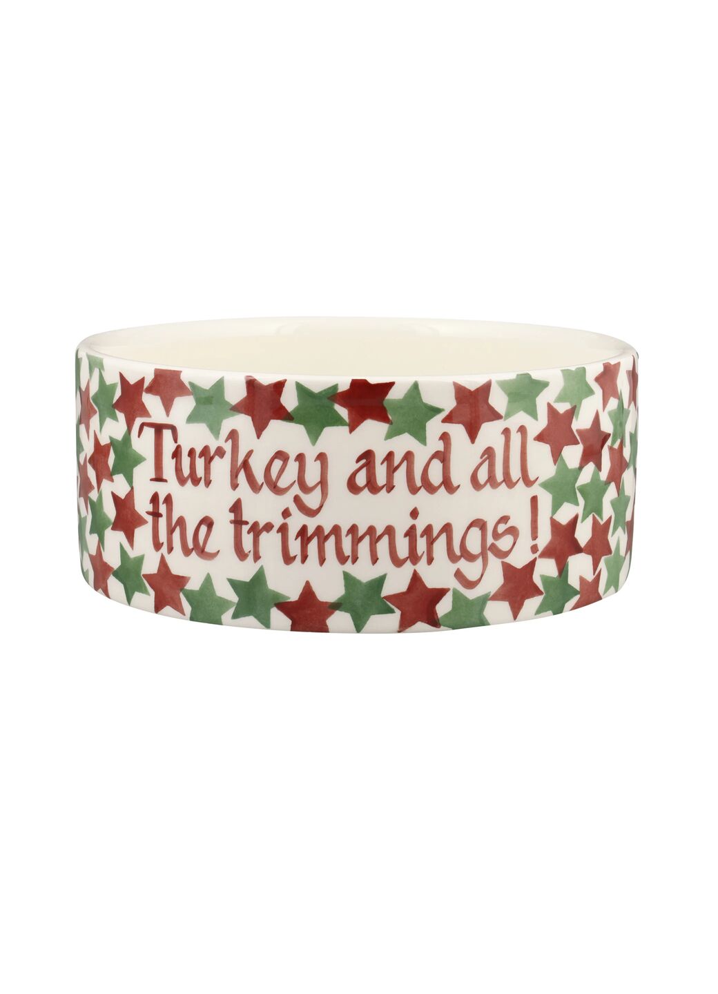 Personalised Christmas Stars Large Pet Bowl