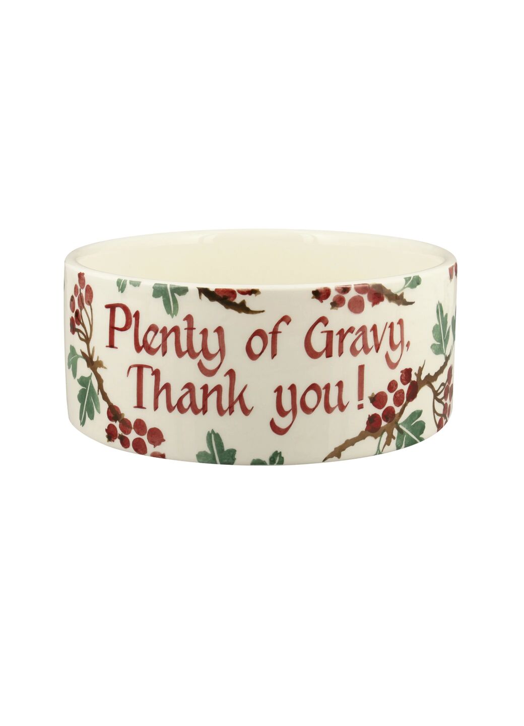 Personalised Hawthorn & Robin Large Pet Bowl