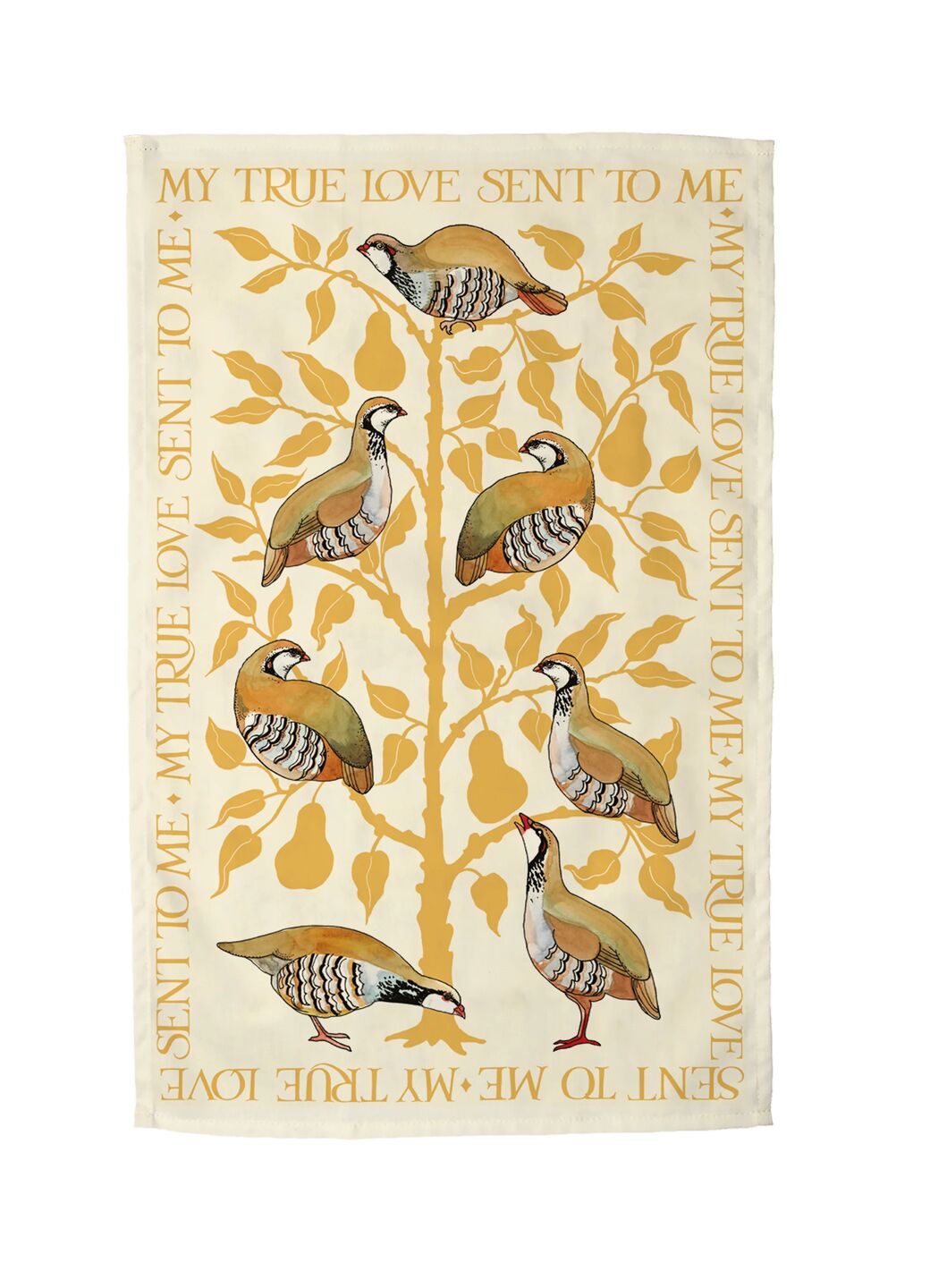 Partridge In A Pear Tree Tea Towel
