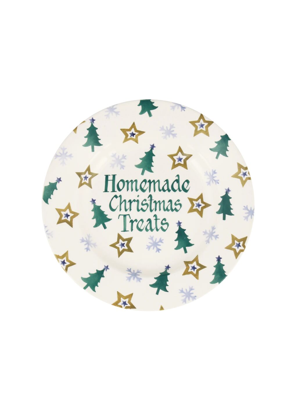 Personalised Winter Joy Medium Dinner Plate, 8.5 Inch
