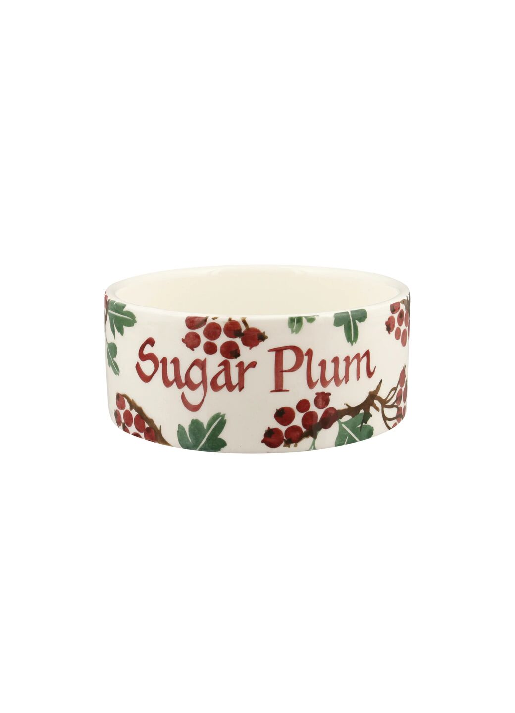Personalised Hawthorn & Robin Small Pet Bowl