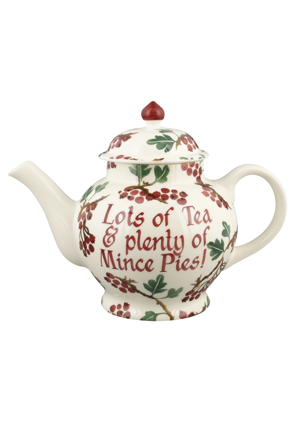 Personalised Hawthorn & Robin 4 Mug Teapot