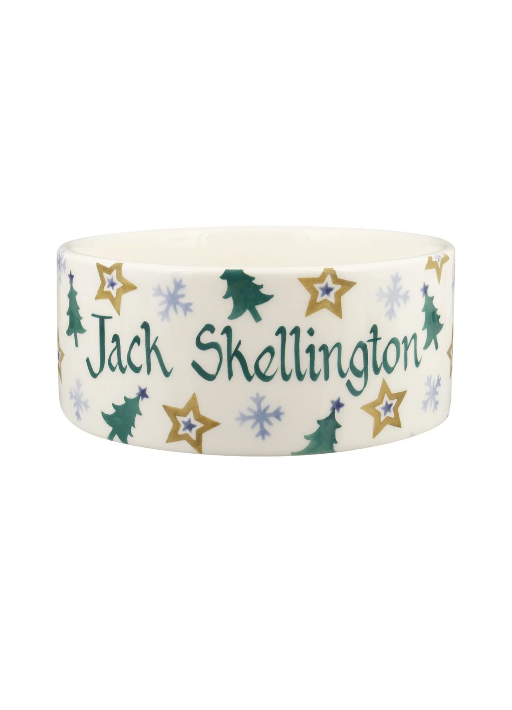 Personalised Winter Joy Large Pet Bowl