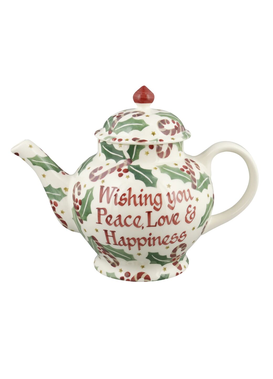 Personalised Candy Canes 4 Mug Teapot