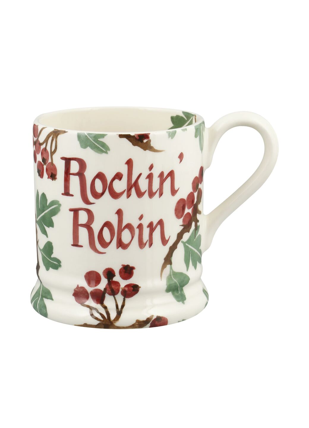 Personalised Hawthorn & Robin 1/2 Pint Mug