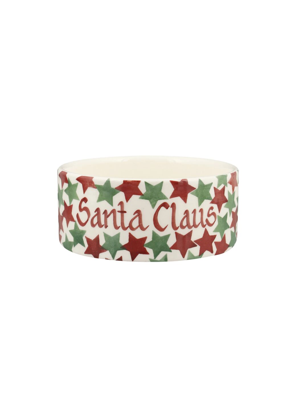 Personalised Christmas Stars Small Pet Bowl