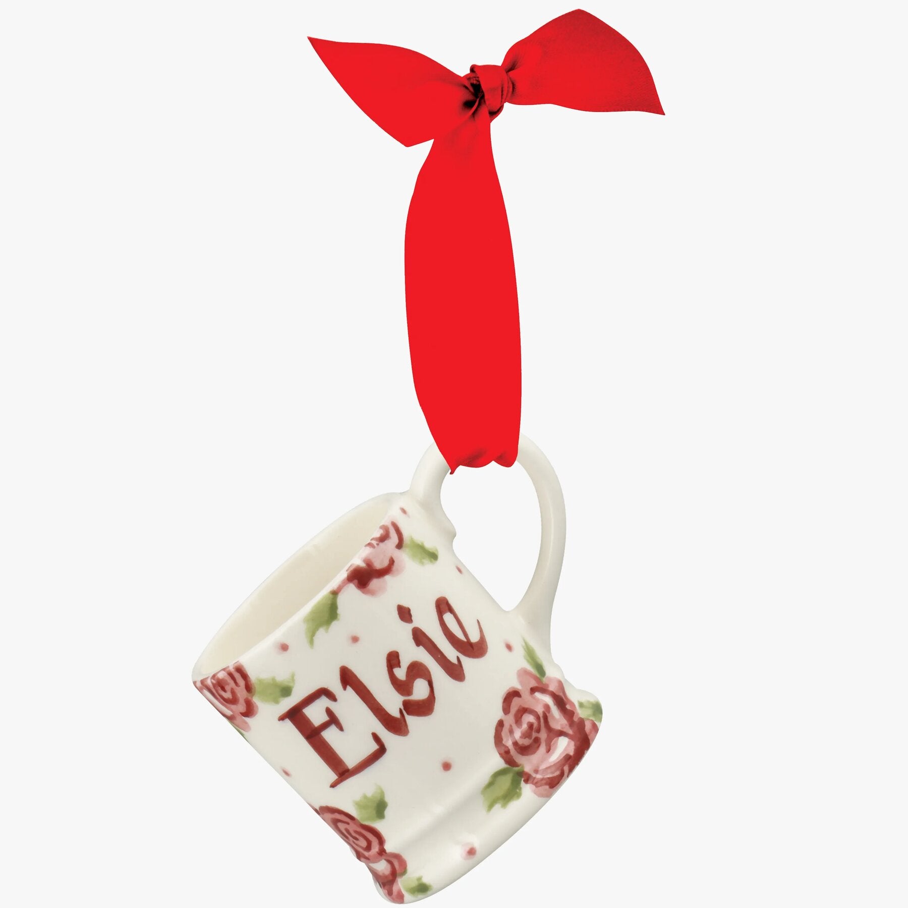 Personalised Rose Tiny Mug Decoration Emma Bridgewater UK