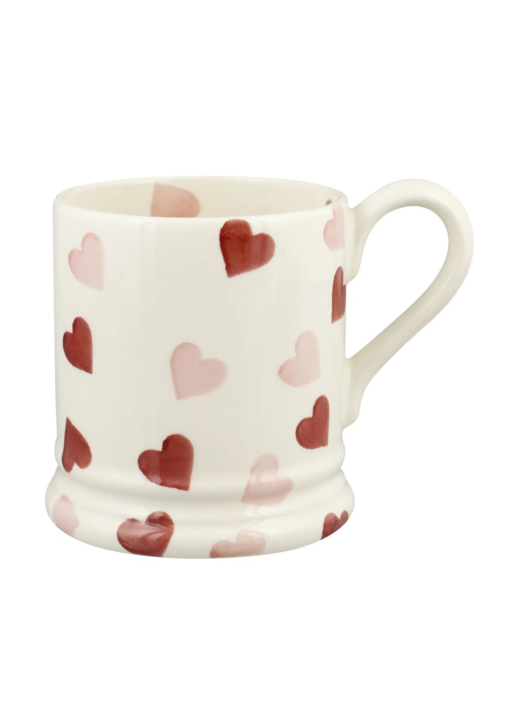 Seconds Pink Hearts 1/2 Pint Mug