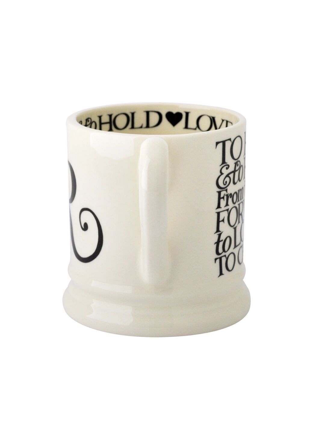 Seconds Black Toast Mr 1/2 Pint Mug