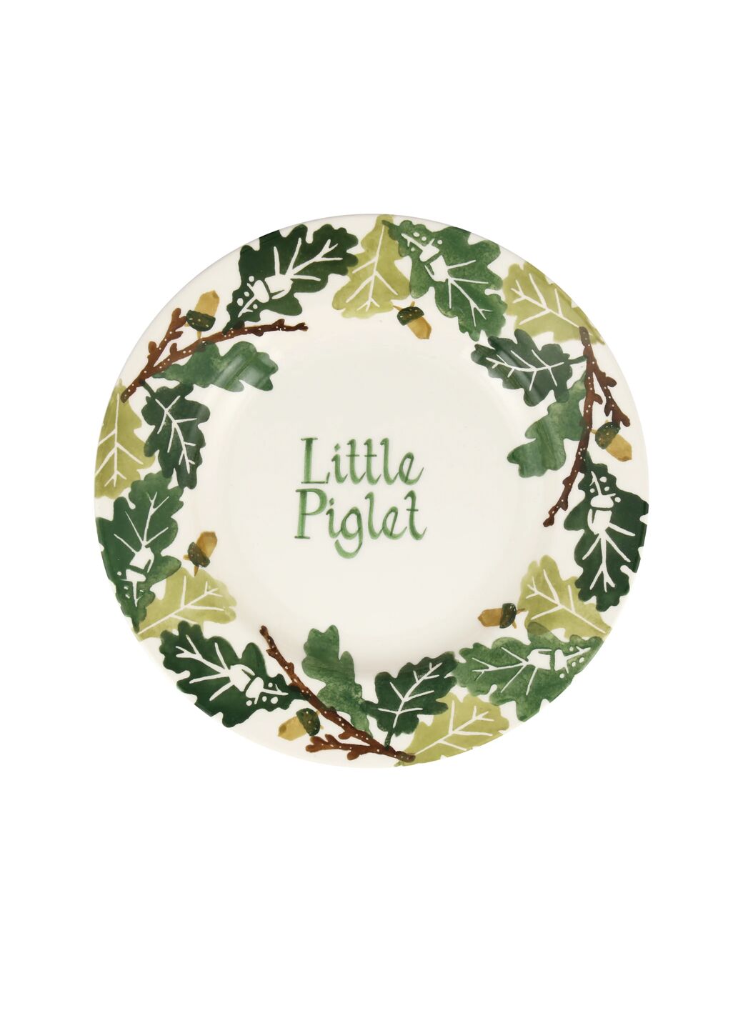 Personalised Oak Medium Dinner Plate, 8.5 Inch