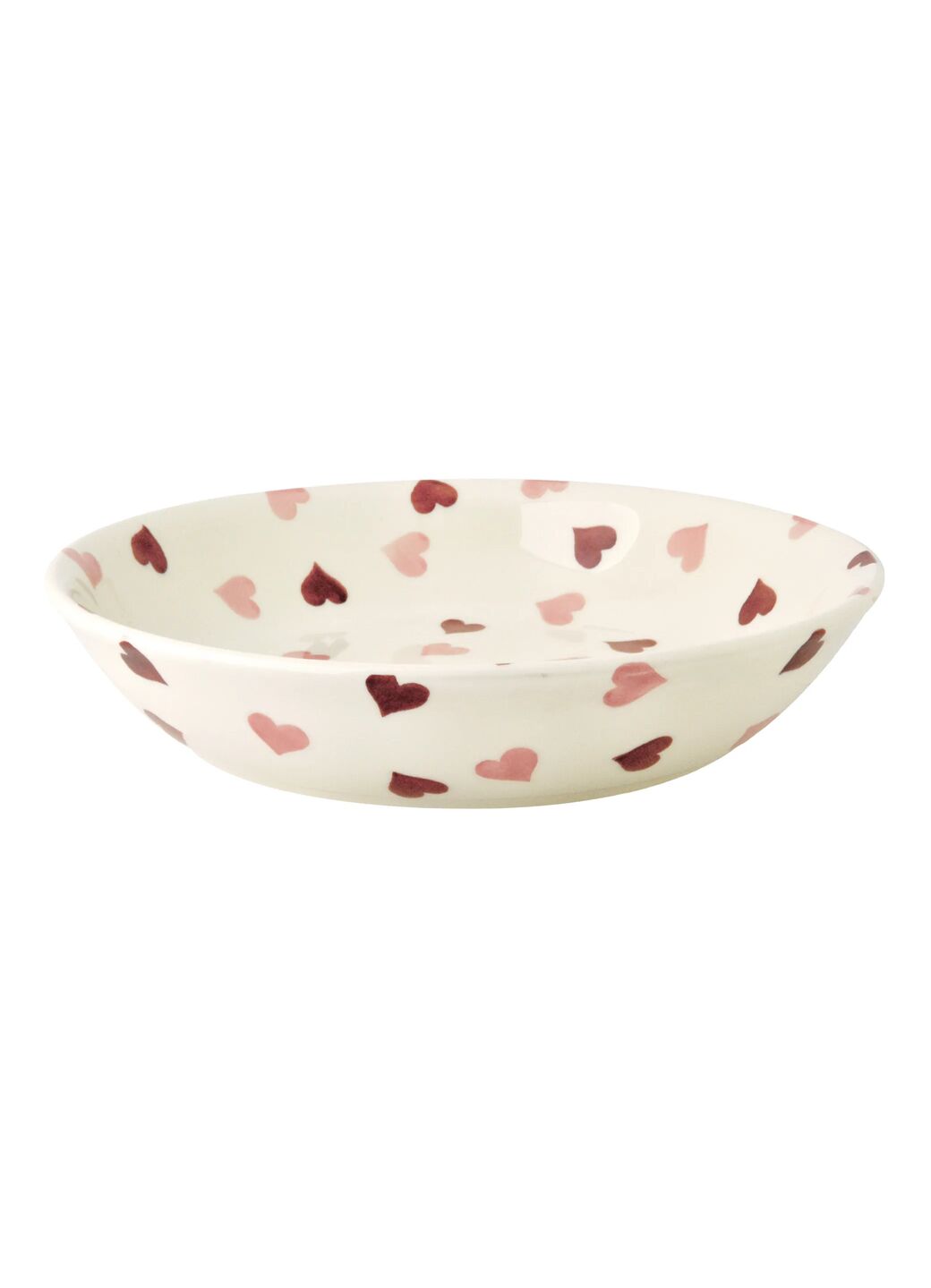 Seconds Pink Hearts Medium Pasta Bowl