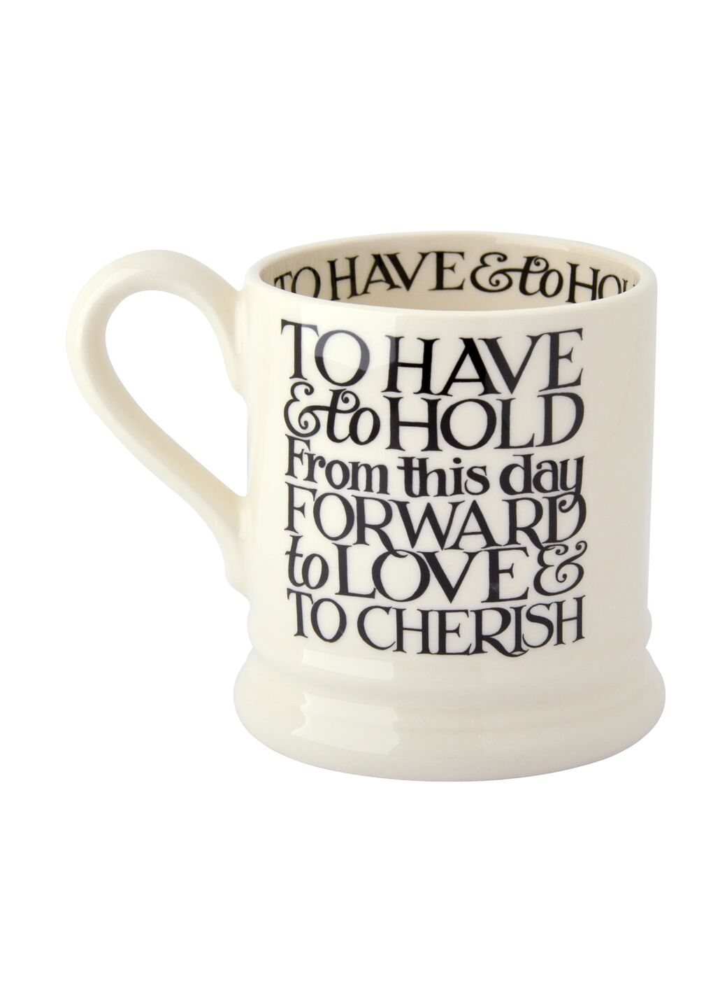 Seconds Black Toast Mr 1/2 Pint Mug