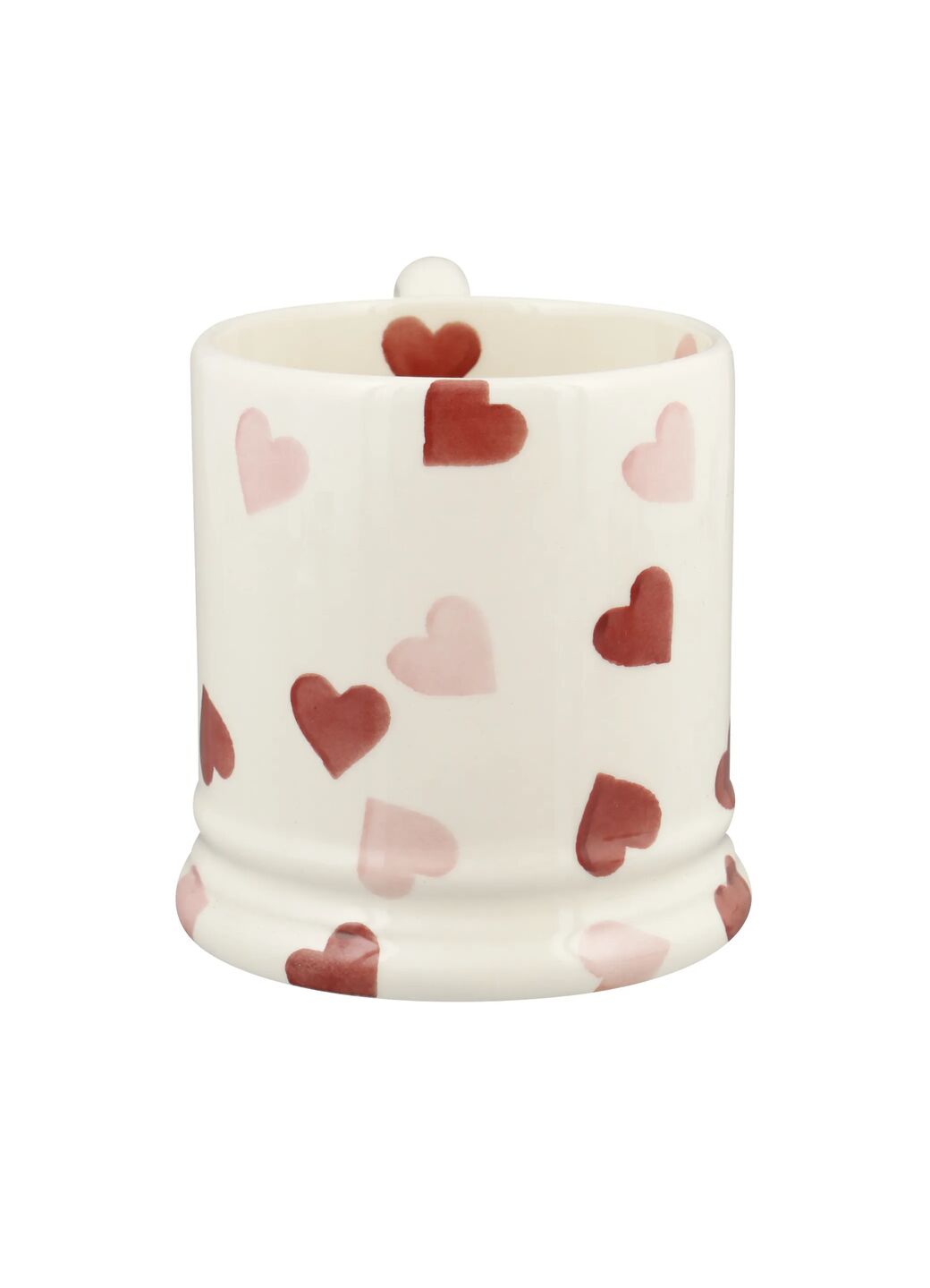 Seconds Pink Hearts 1/2 Pint Mug