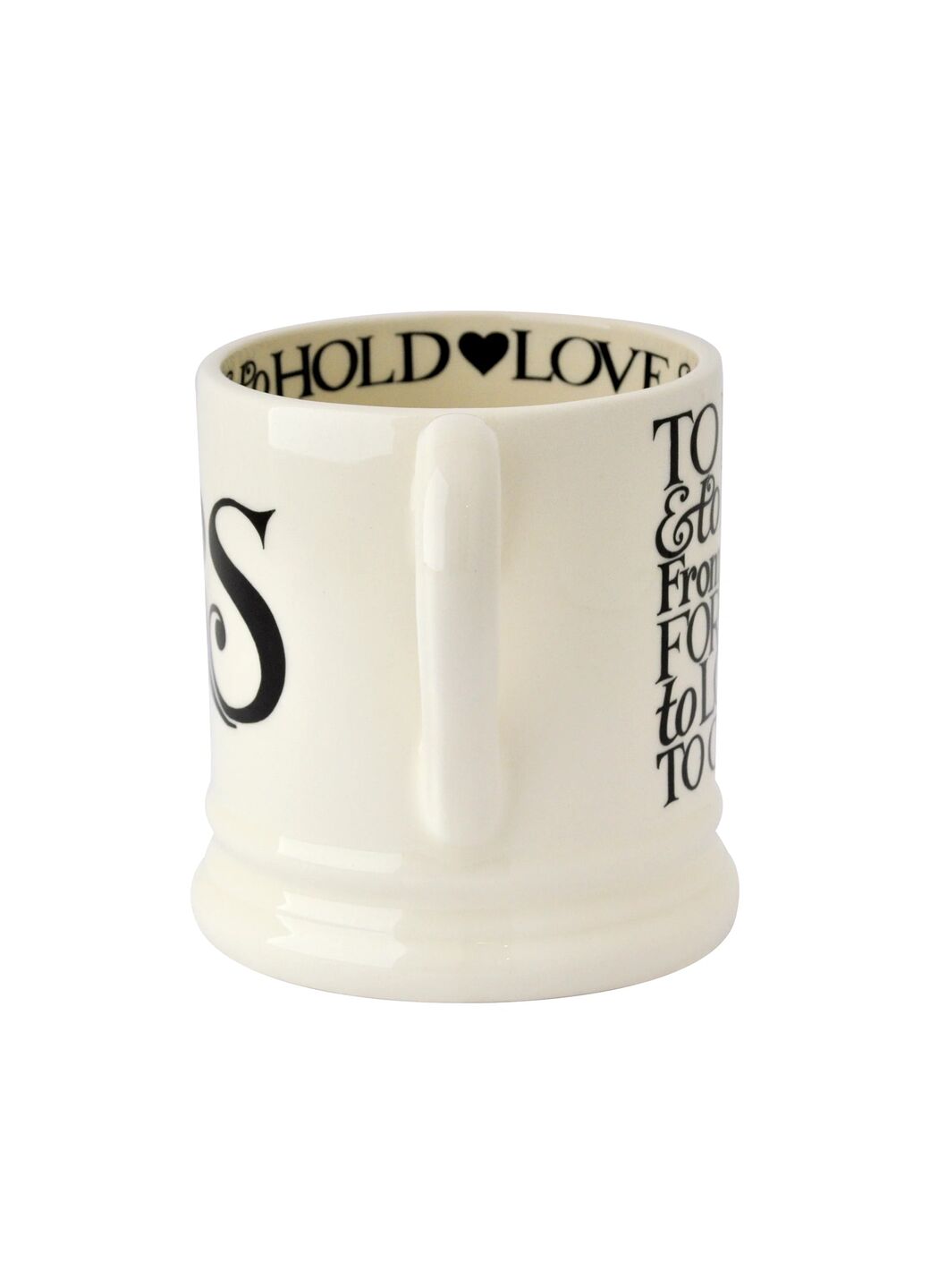 Seconds Black Toast Mrs 1/2 Pint Mug