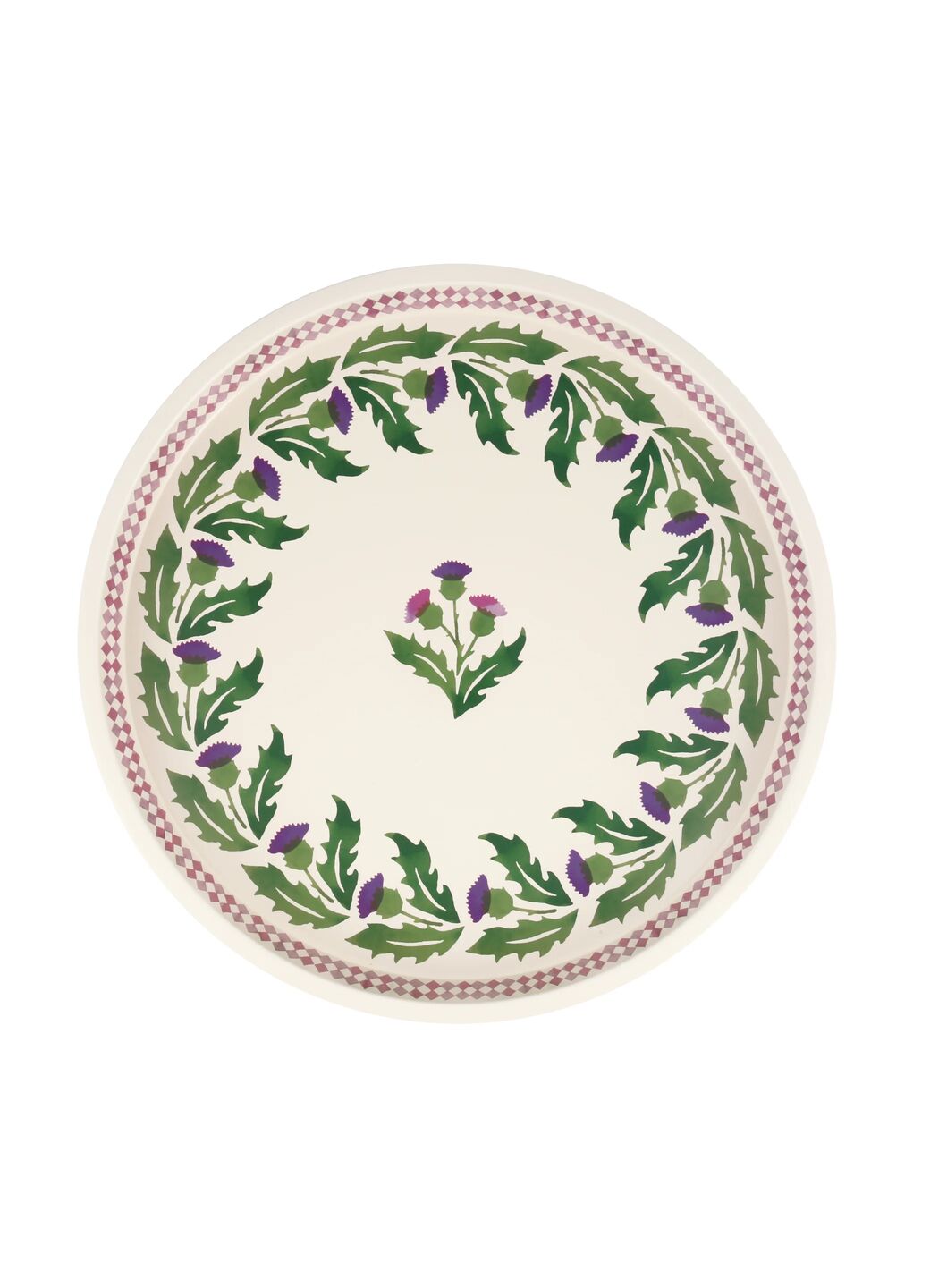 Thistle Round Tin Tray
