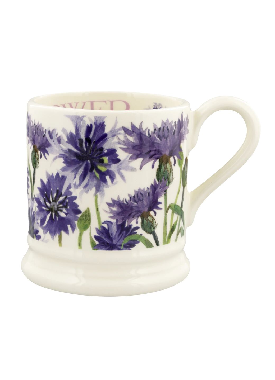 Flowers Cornflower 1/2 Pint Mug