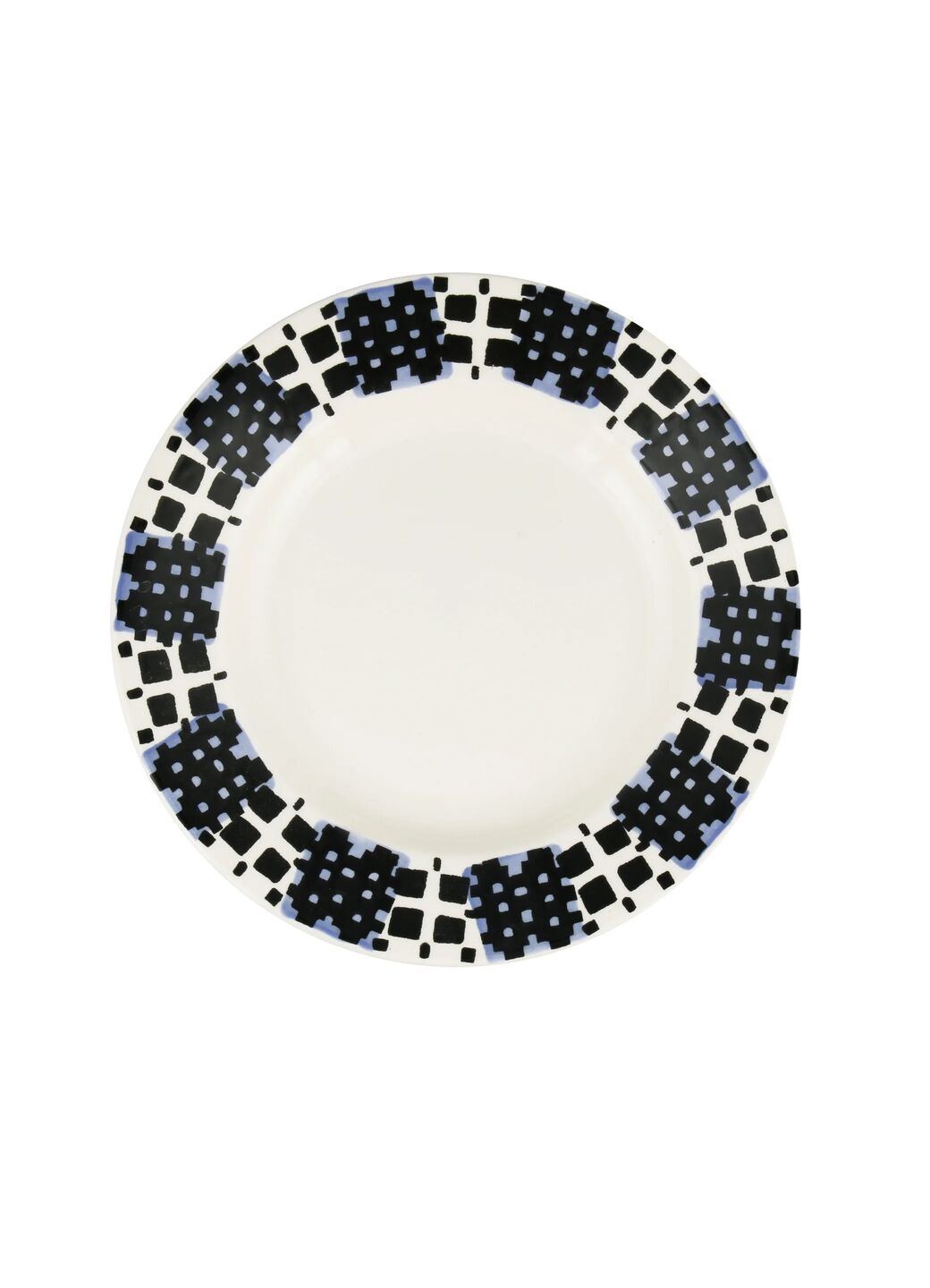 Stormy Blue Blankets Medium Dinner Plate, 8.5 Inch