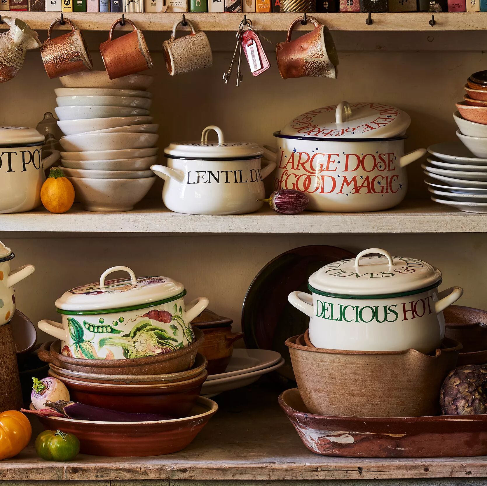 Christmas Toast & Marmalade Medium Enamel Cooking Pot