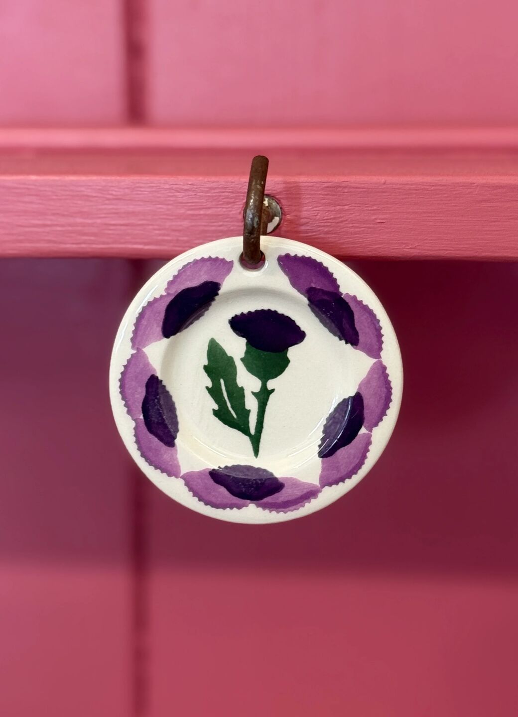 Thistle Tiny Plate Decoration Boxed