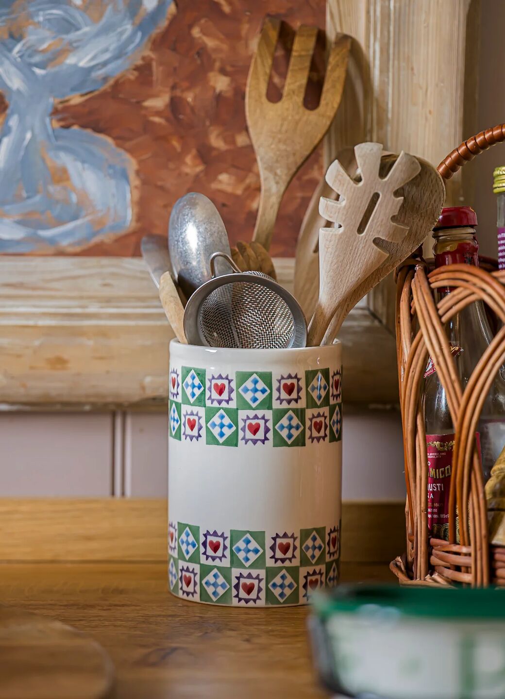 Christmas Quilt Medium Vase