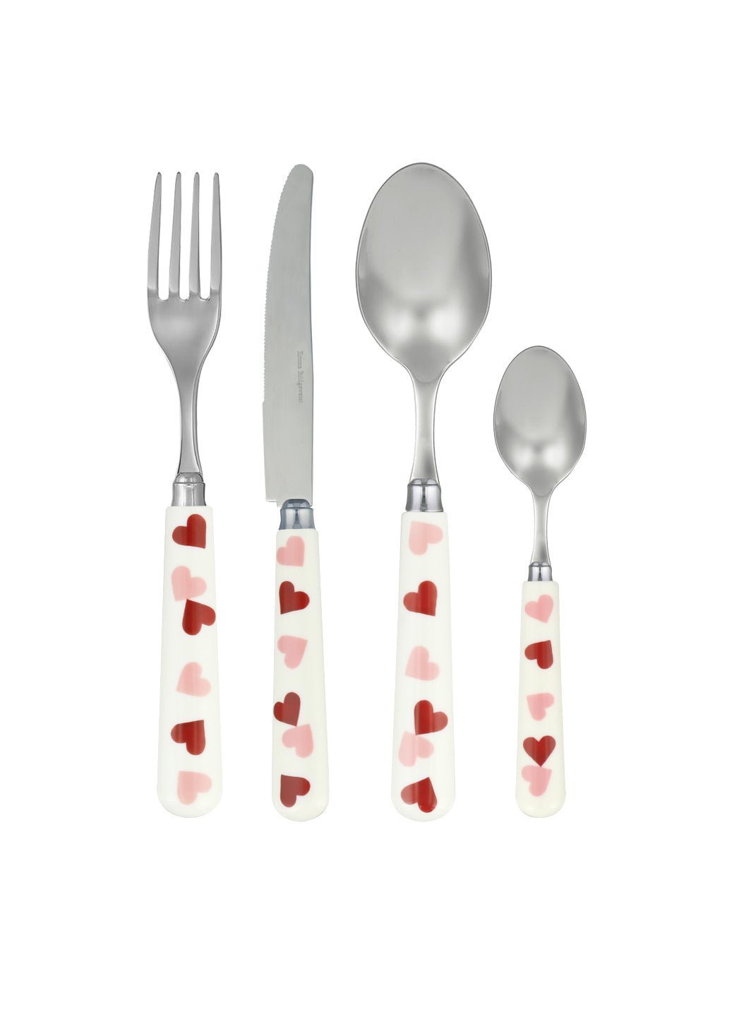 Pink Hearts Set Of 16 Cutlery – Emma Bridgewater UK