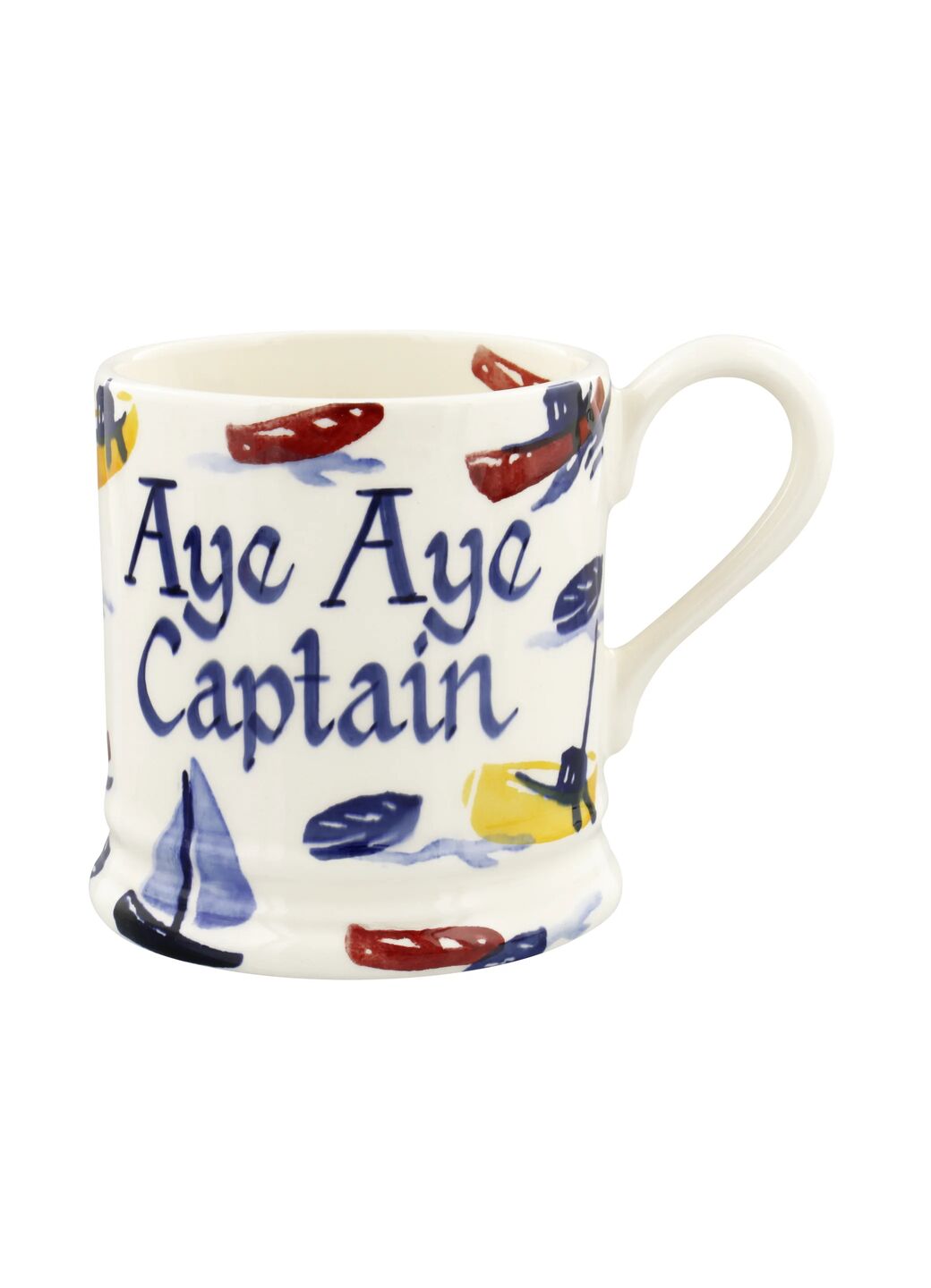 Personalised Scattered Boats 1/2 Pint Mug