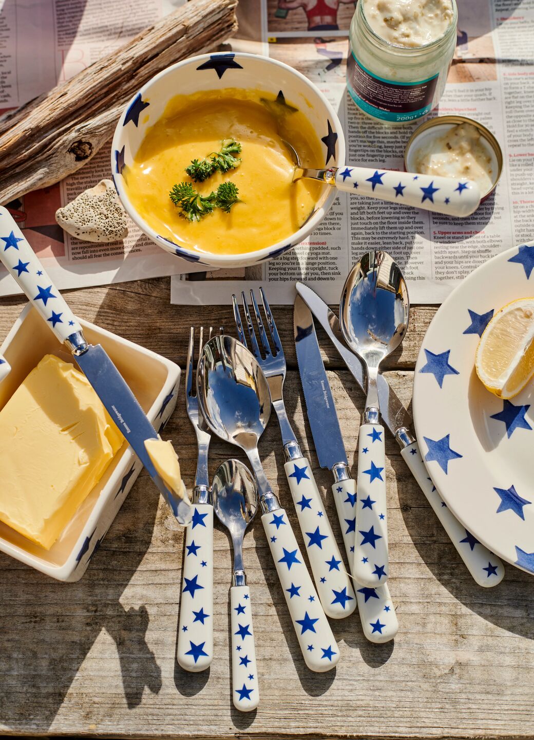 Blue Star Set Of 16 Cutlery