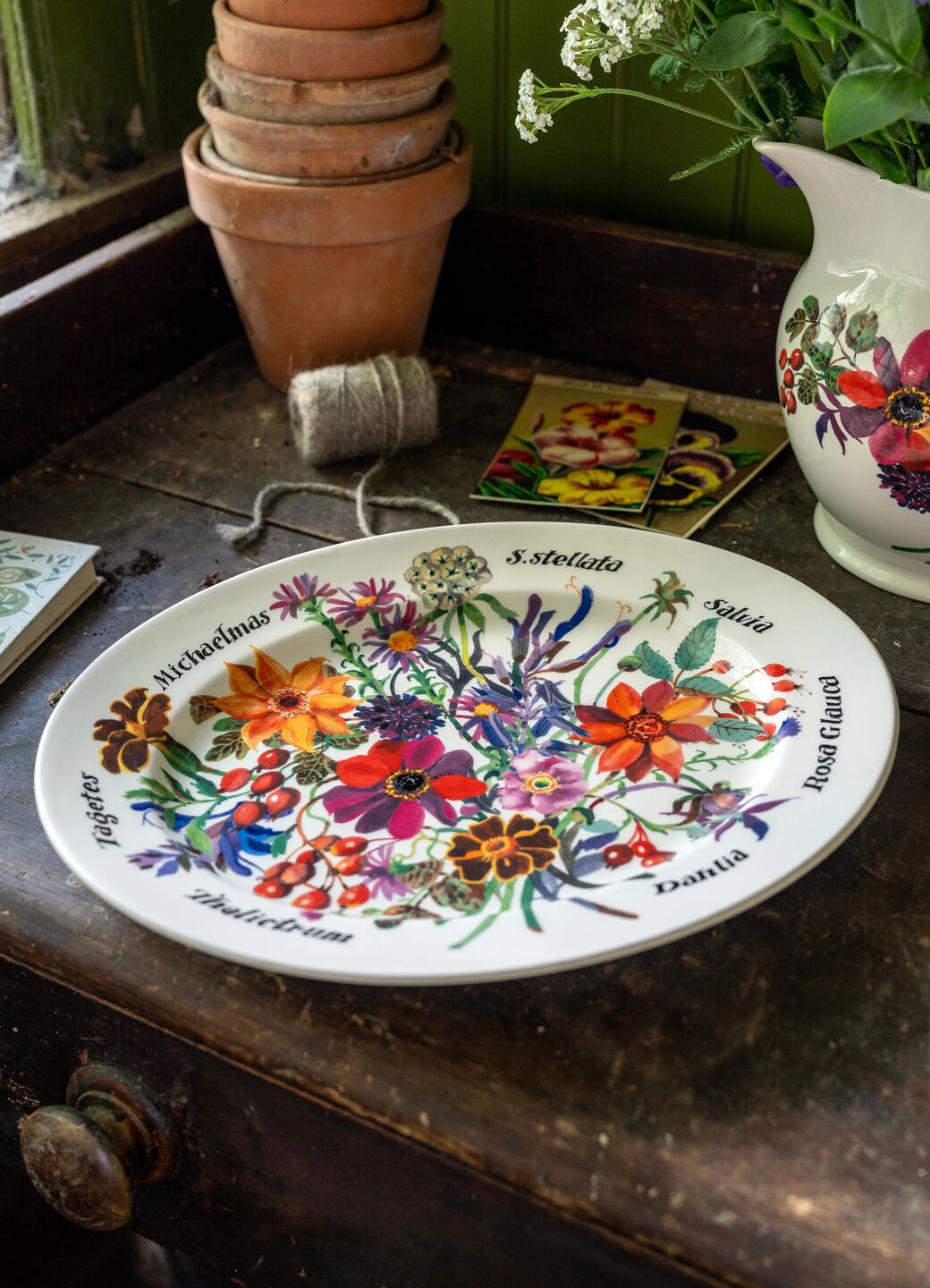 Autumn Flowers Medium Oval Platter