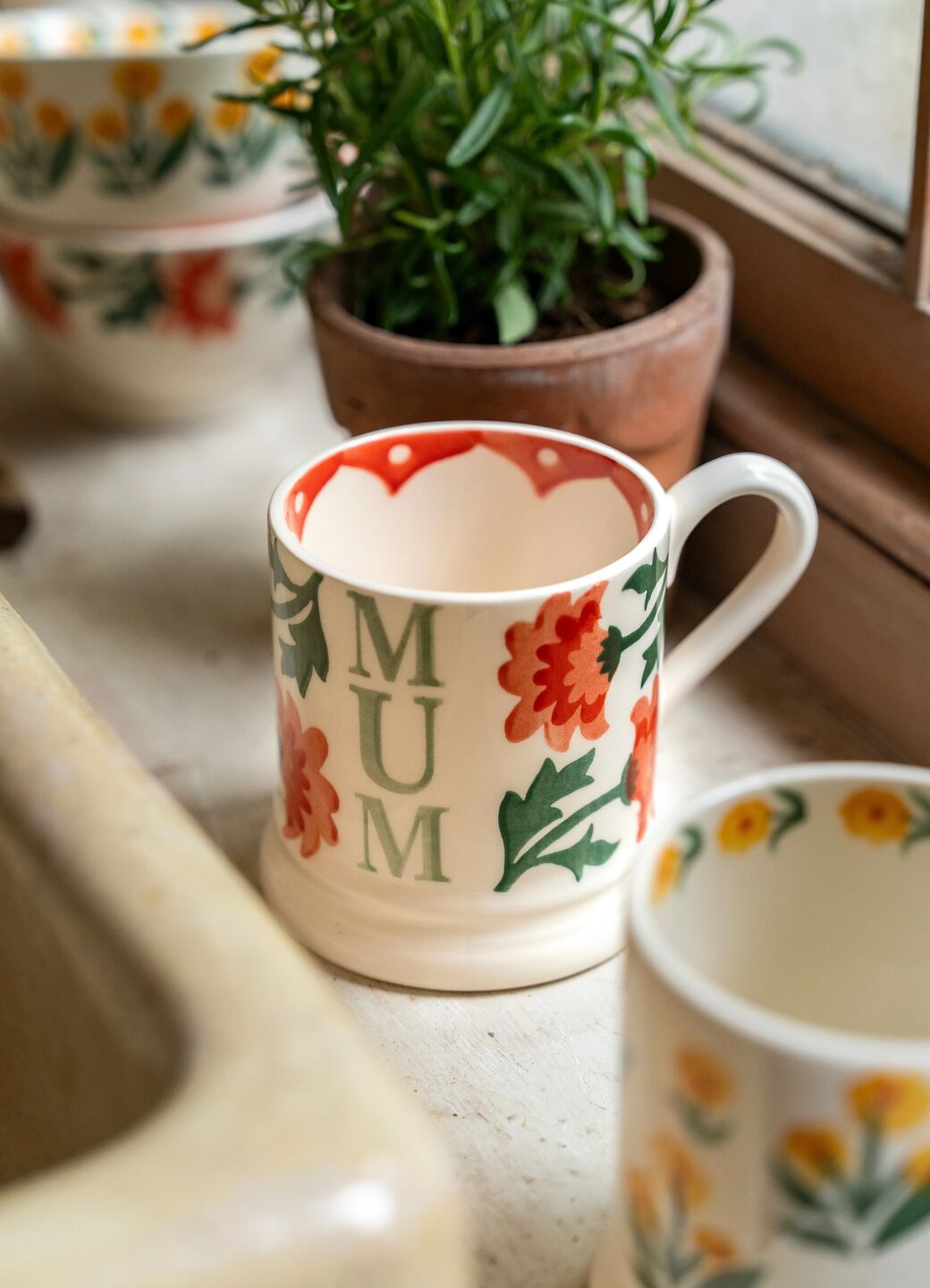 Chrysanthemum Mum 1/2 Pint Mug