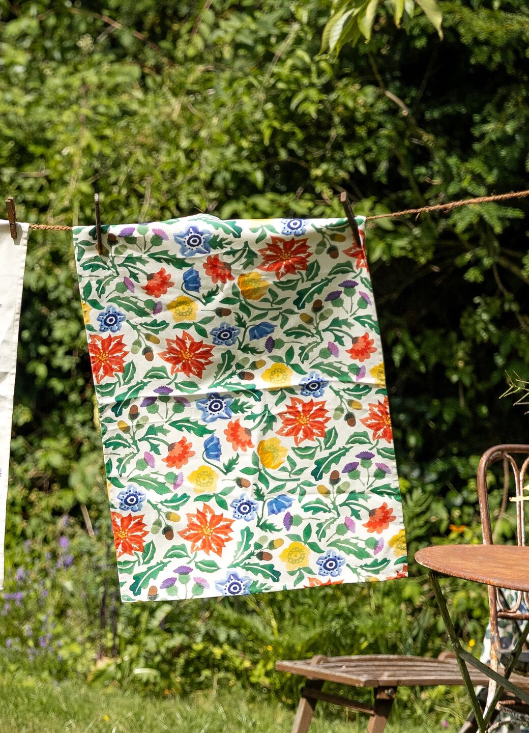 Country Garden Tea Towel