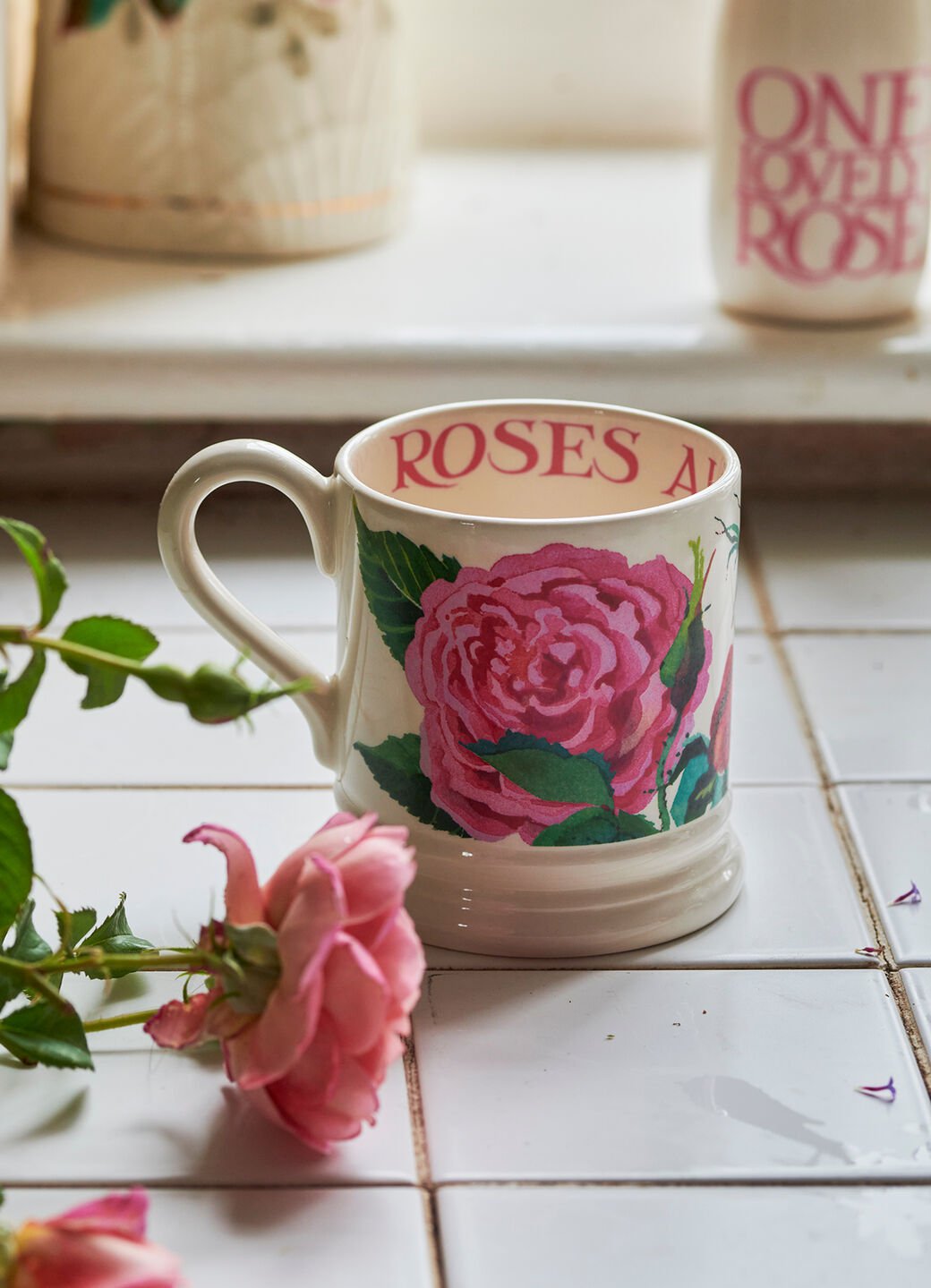 Seconds Emma's Rose 1/2 Pint Mug