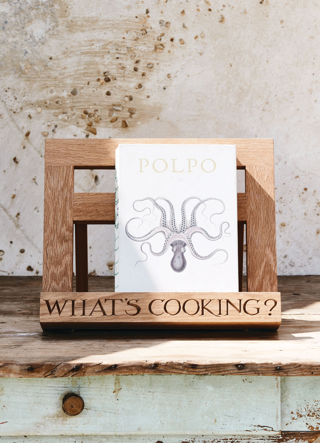 Black Toast Wooden Recipe Stand