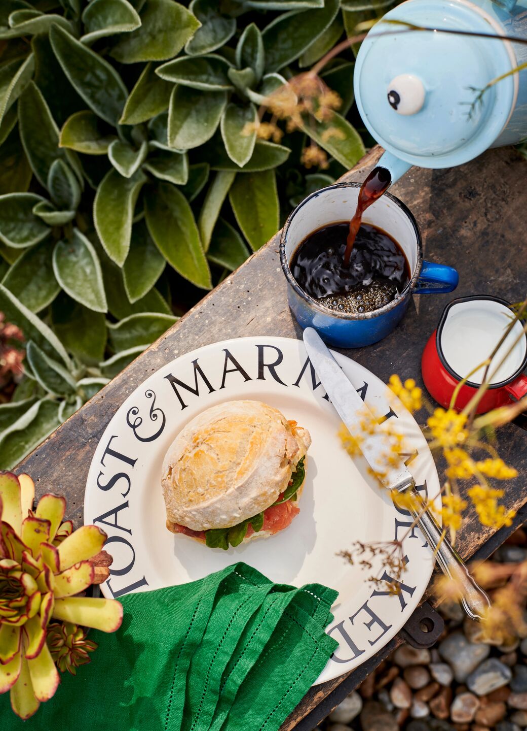 Black Toast Medium Dinner Plate, 8.5 Inch