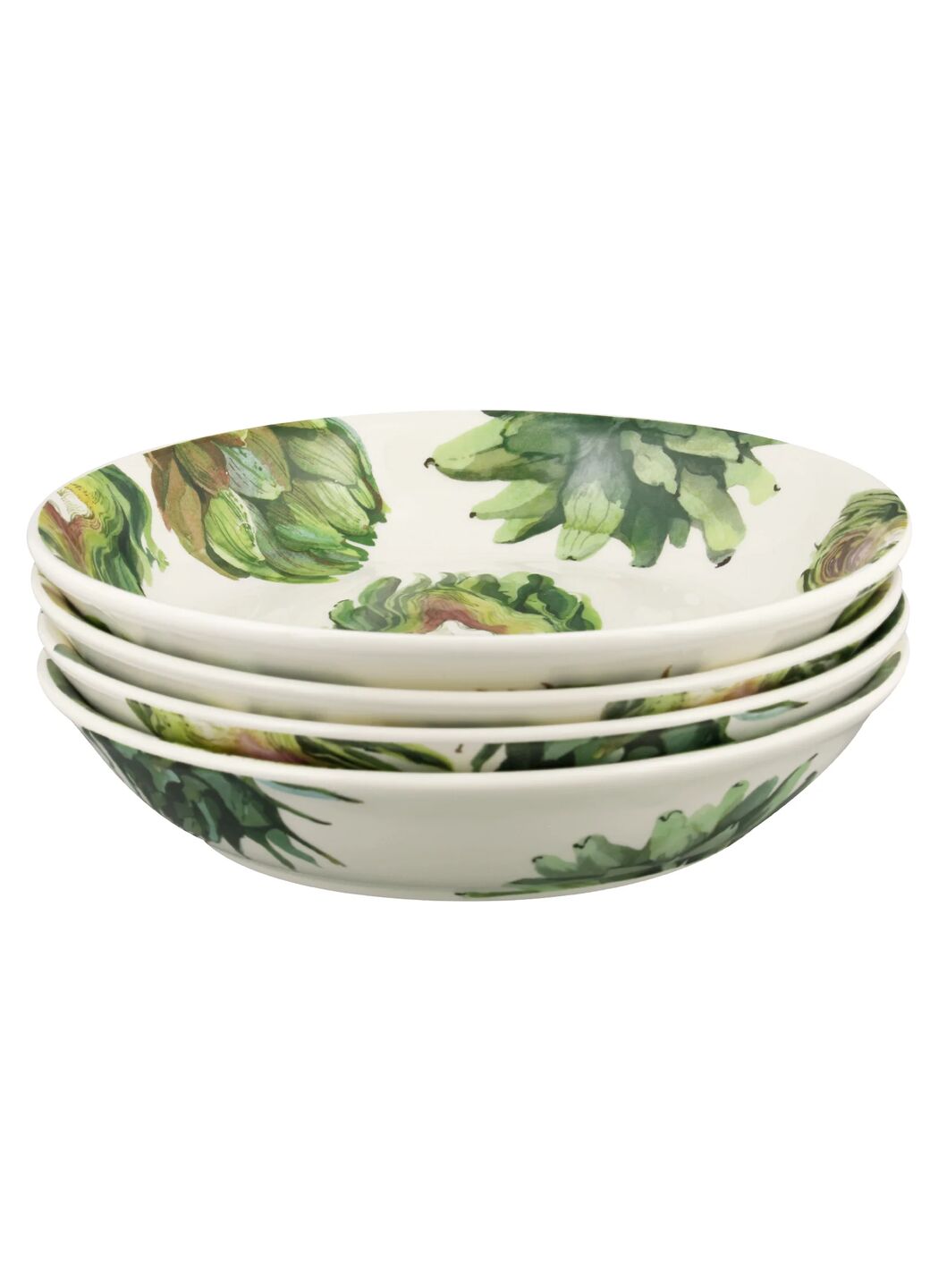 Vegetable Garden Artichoke Medium Pasta Bowl - Set of 4