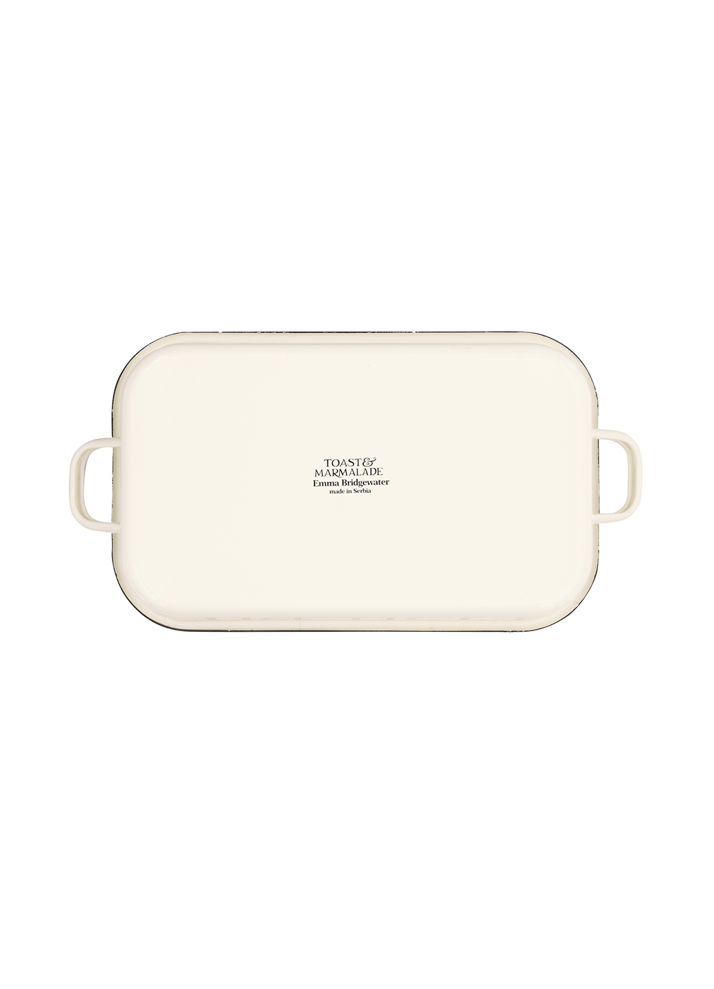 Black Toast Enamel Roasting Dish with Handles 40cm