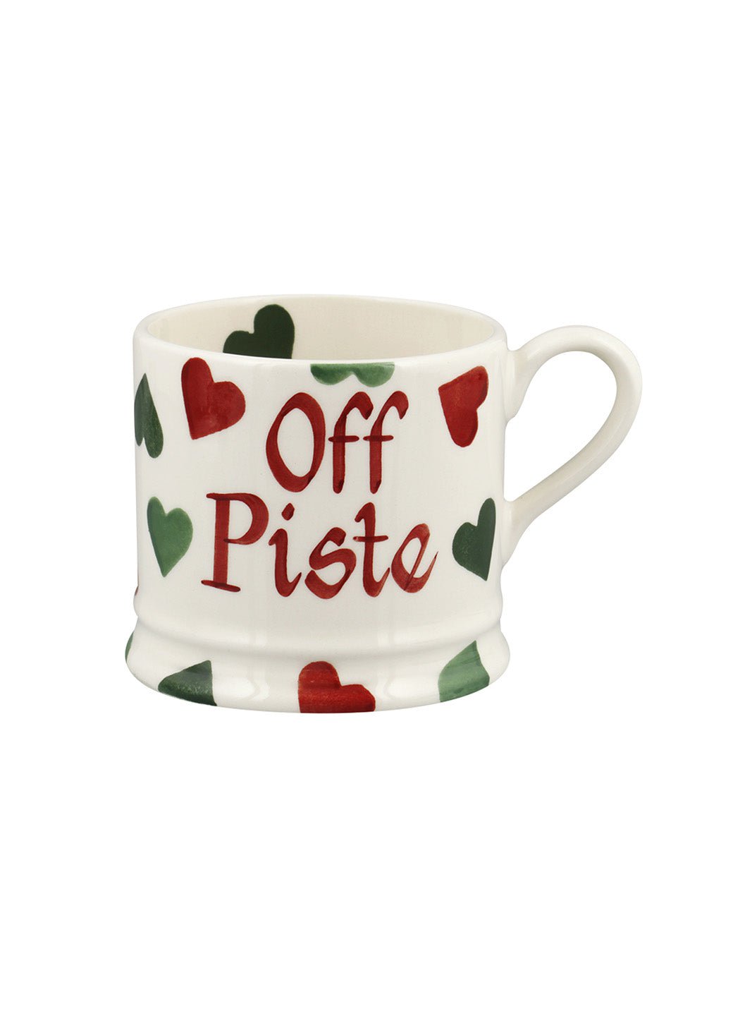 Personalised Red & Green Hearts Small Mug Emma Bridgewater UK