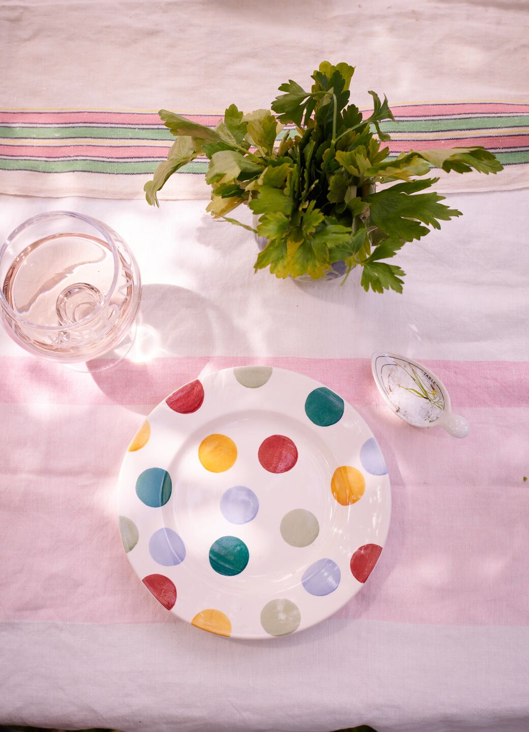 Big Polka Dots Medium Dinner Plate, 8.5 Inch
