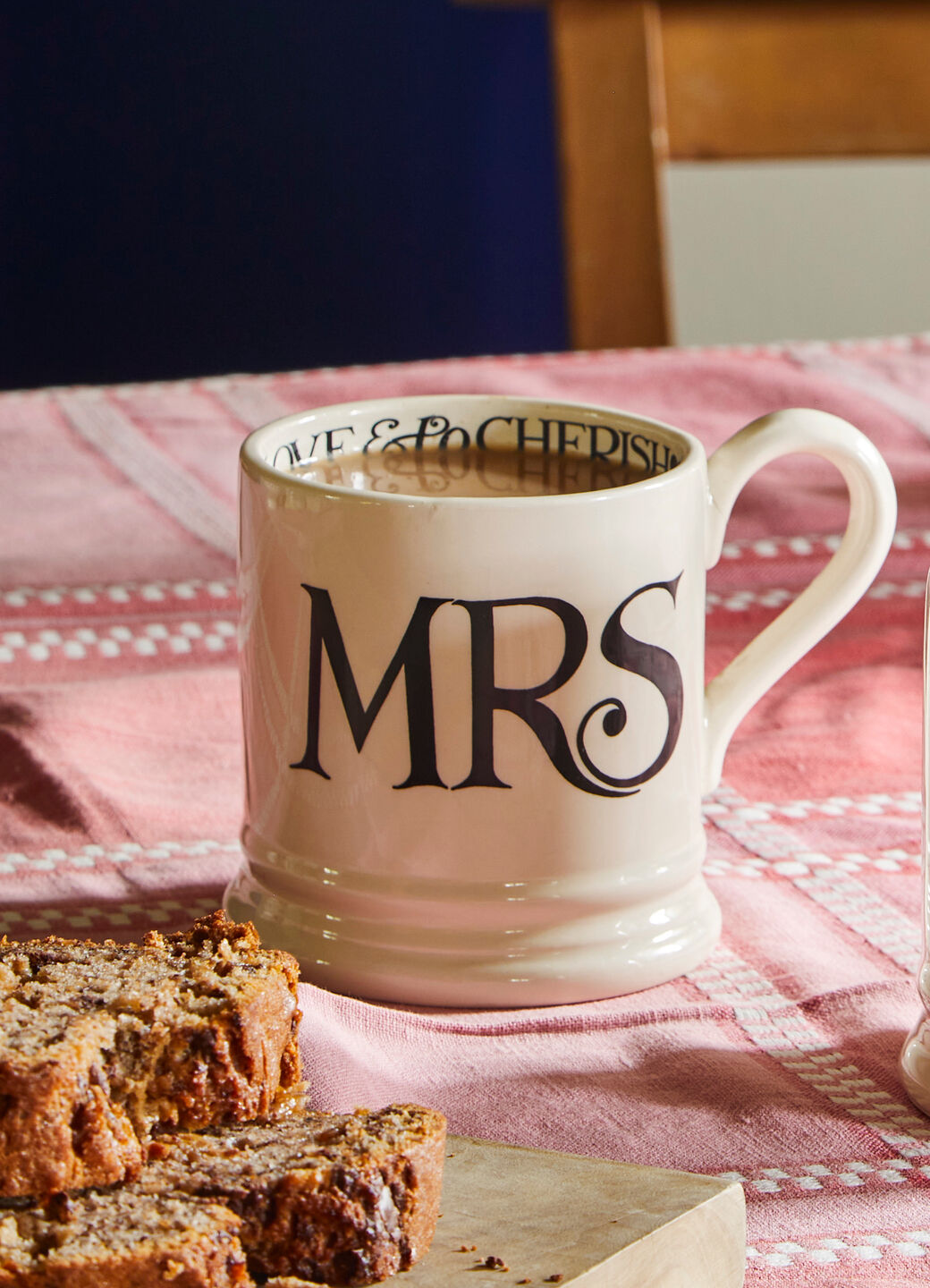 Seconds Black Toast Mrs 1/2 Pint Mug