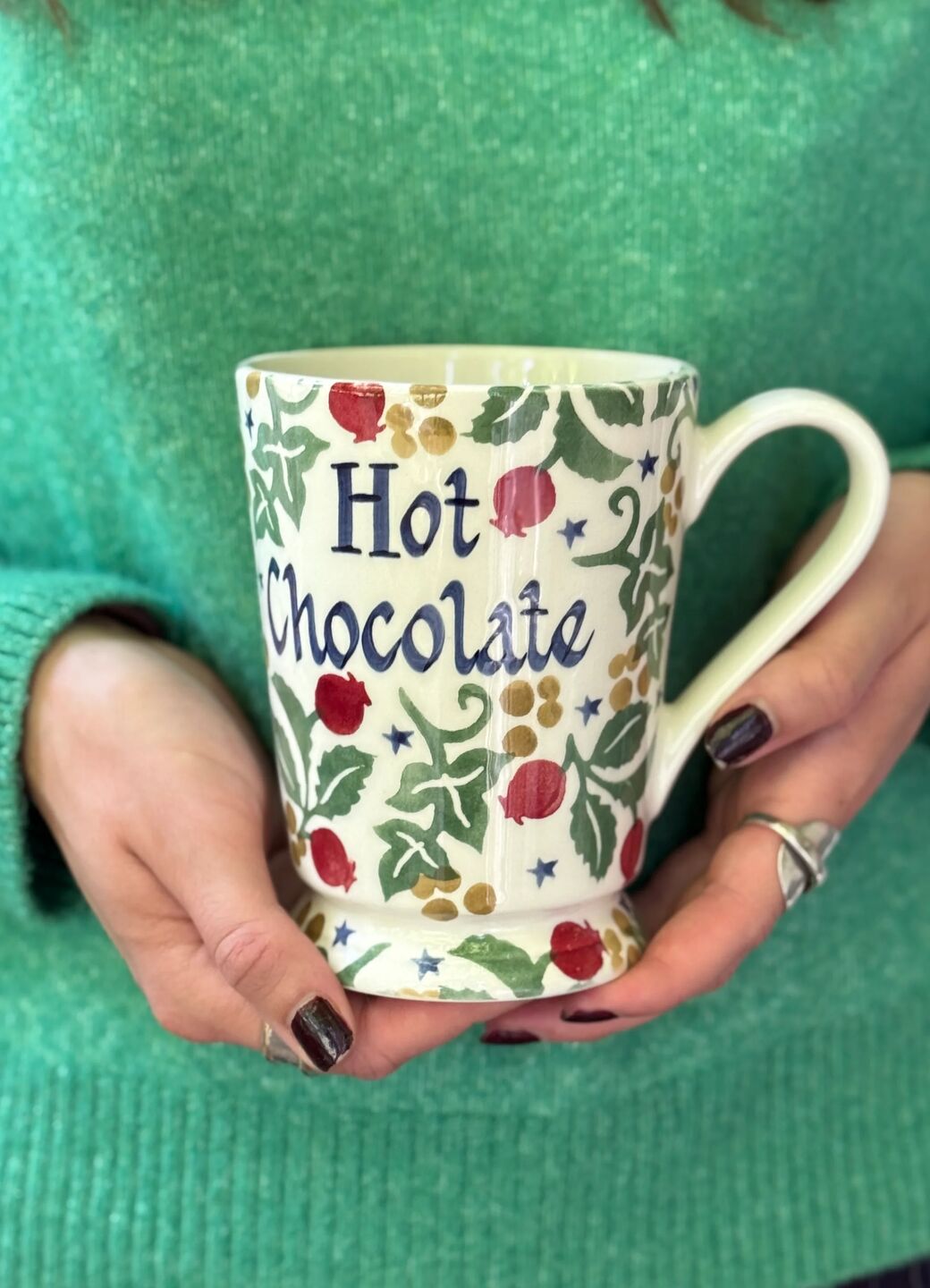 Personalised Rosehip & Ivy Cocoa Mug