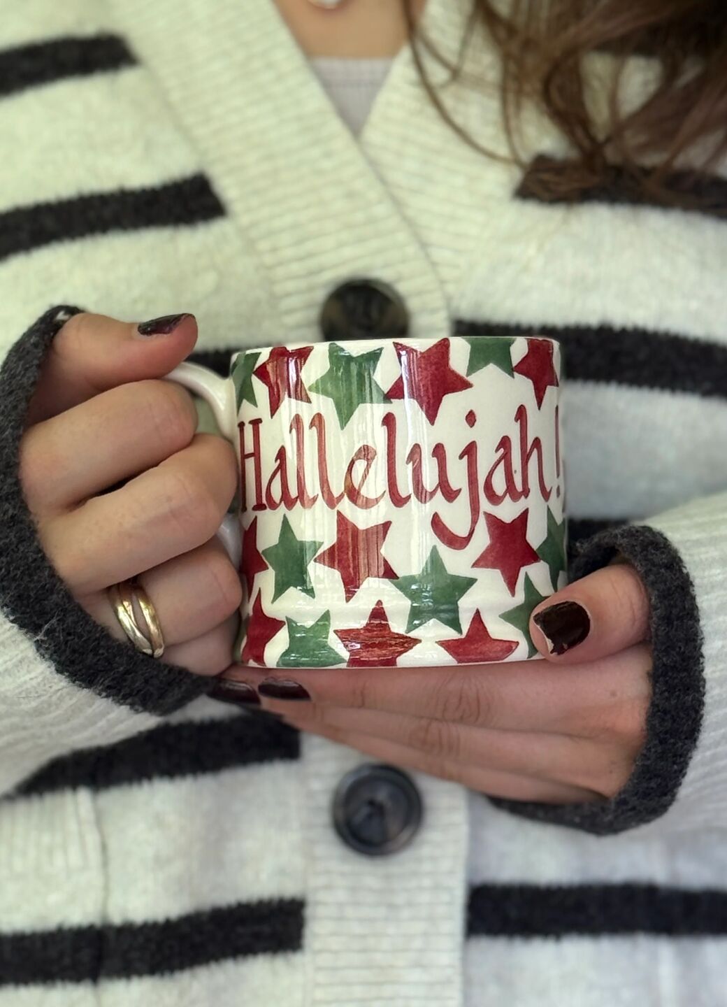 Personalised Christmas Stars Small Mug