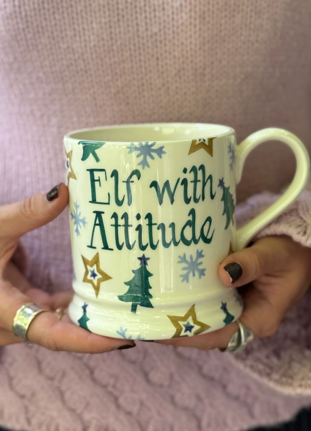 Personalised Winter Joy Large Mug