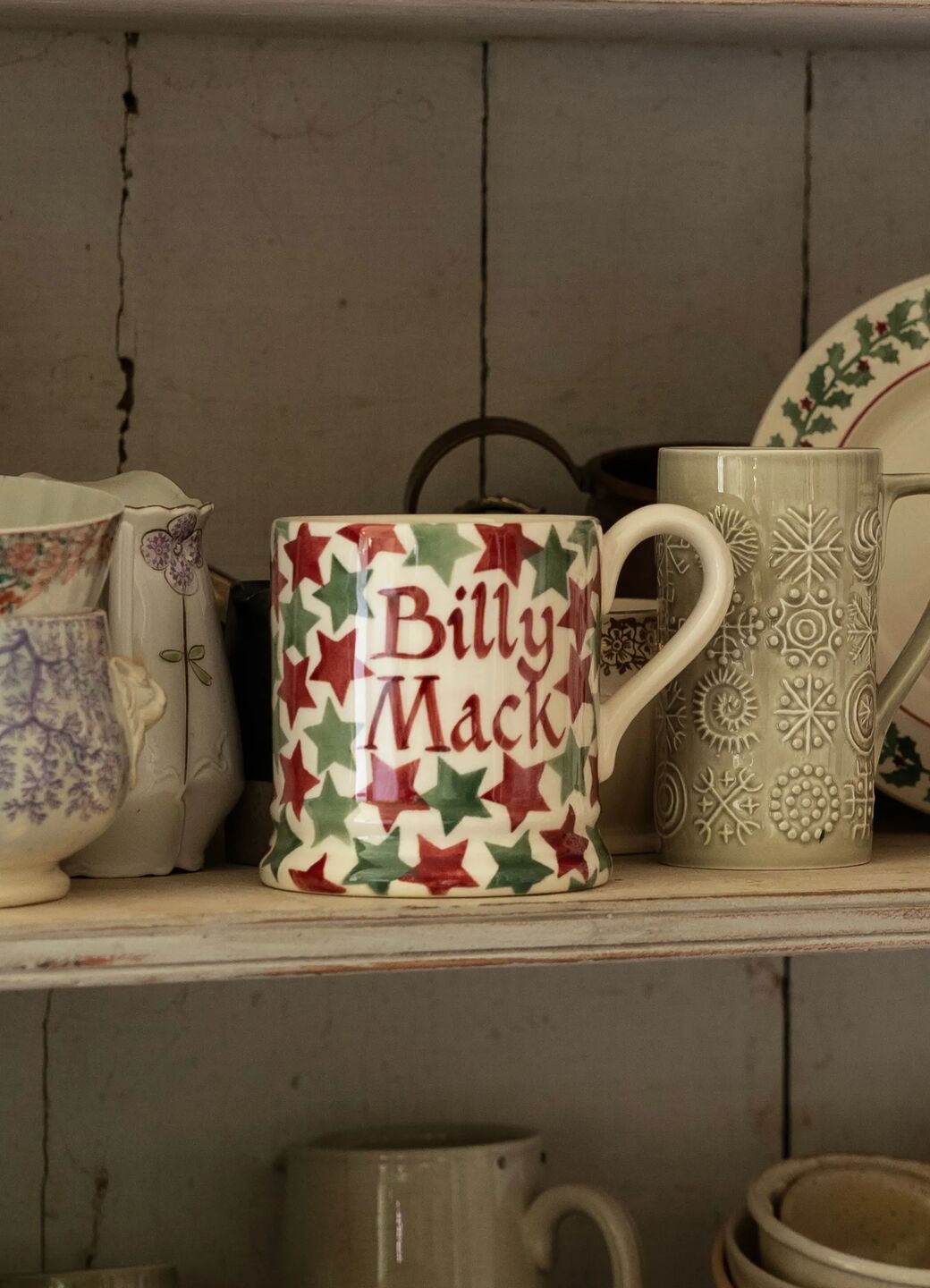 Personalised Christmas Stars 1/2 Pint Mug