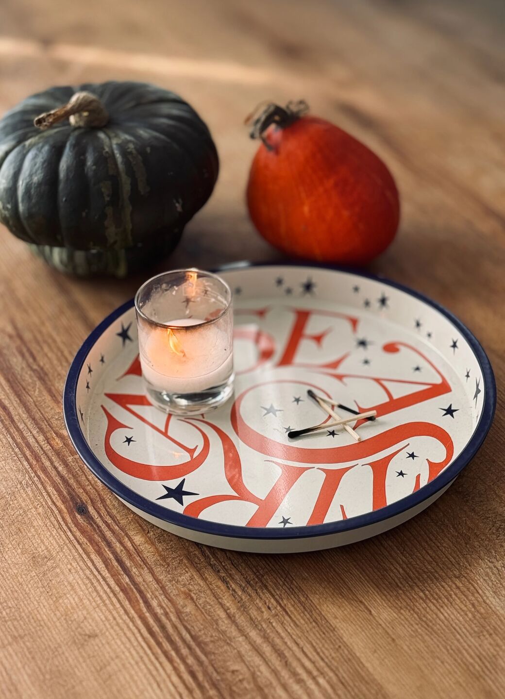 Halloween Toast Cause A Stir Round Tin Tray