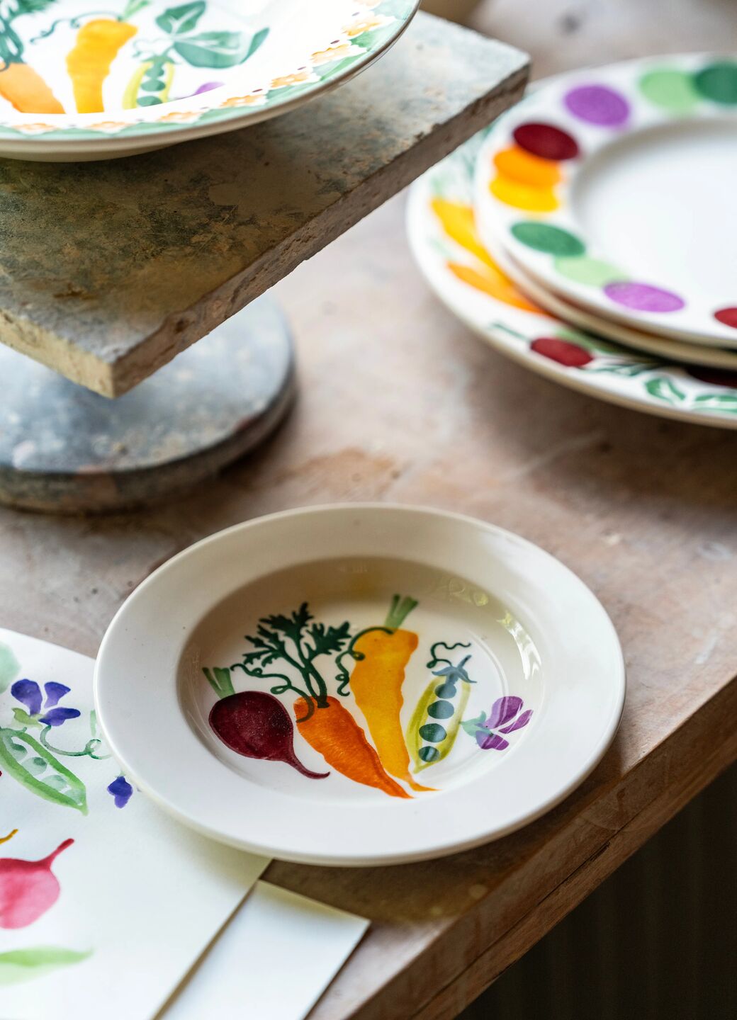 Carrots & Beets Small Side Plate, 6.5 Inch