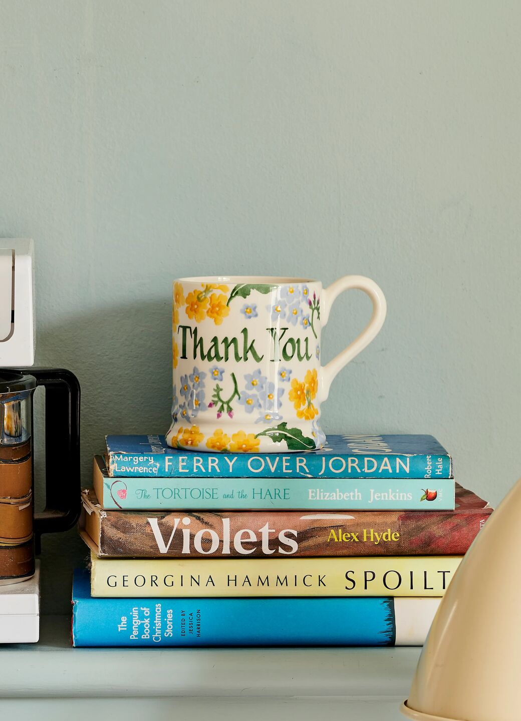 Personalised Forget Me Not & Primrose 1/2 Pint Mug