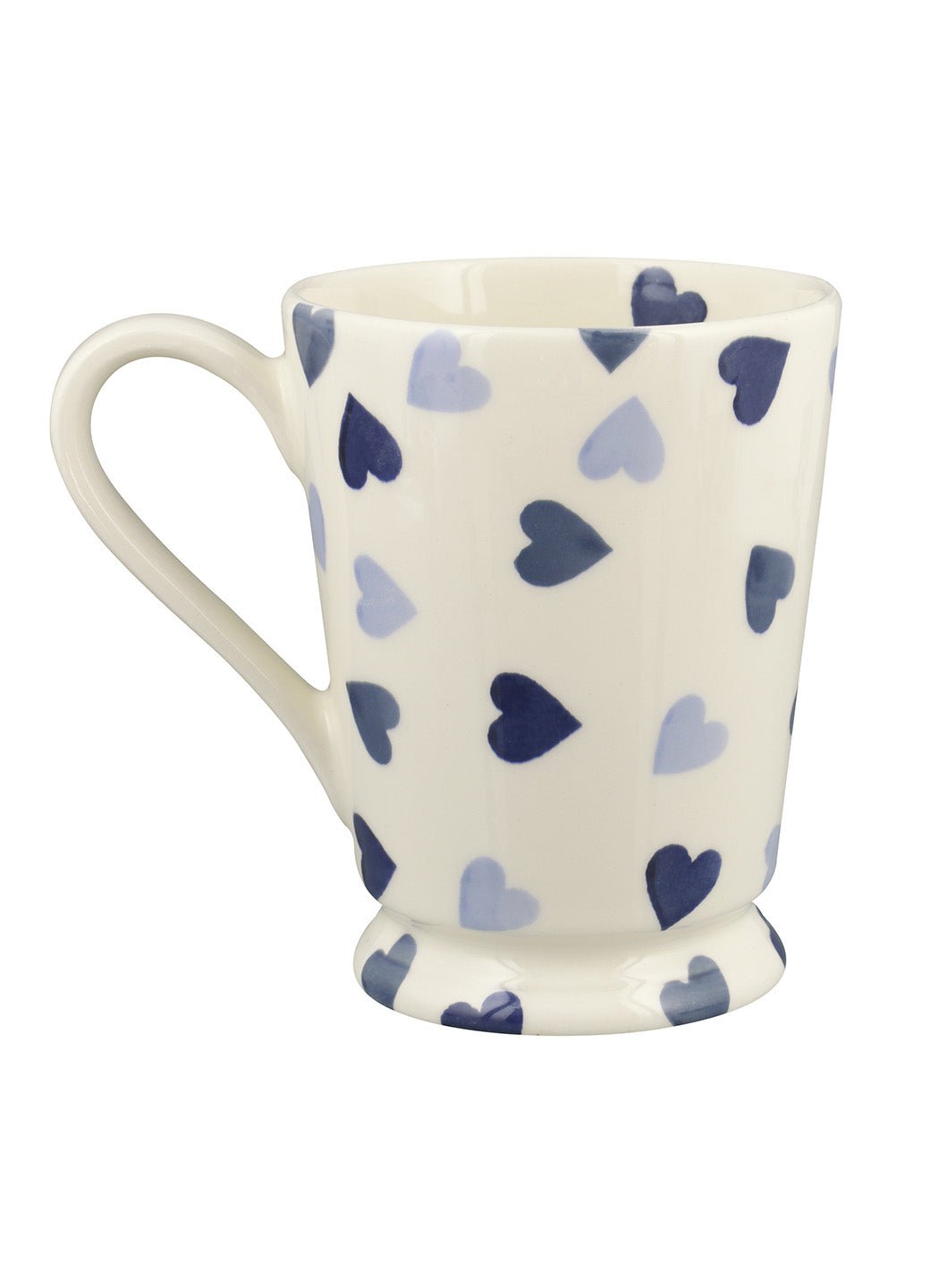 Personalised Blue Hearts Cocoa Mug