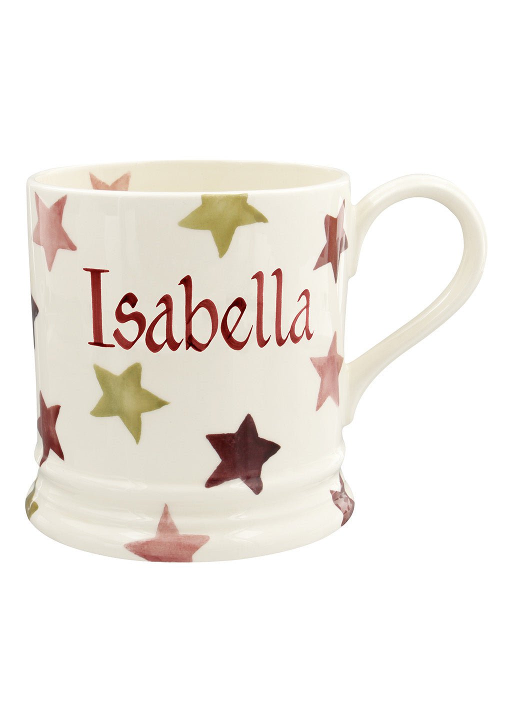 Personalised Pink & Gold Stars Large Mug